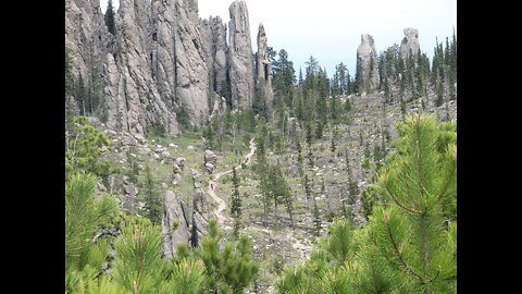 Country drive, going through Needles Highway near Custer South Dakota