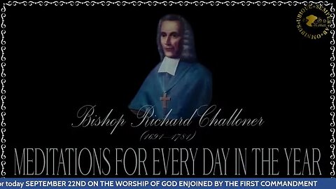 ✠Challoner Meditation: September 24th