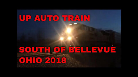 Union Pacific Auto Train South Of Bellevue Ohio 2018