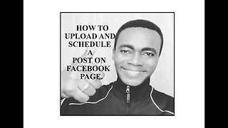 How to Upload and Schedule Post on a Facebook Page. #facebookpagevideoupload #Facebookvideoshedule