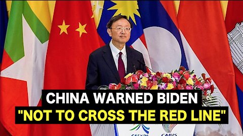 China warned BIDEN "NOT TO CROSS THE RED LINE"