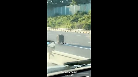 Tires falls off truck on highway