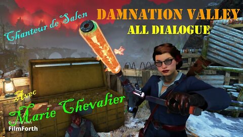 Zombie Army 4: Dead War - Damnation Valley All Dialogue - "Lounge Singer" Marie Chevalier