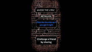 Guess the missing lyric. Click the thumbs up if you can get it right.
