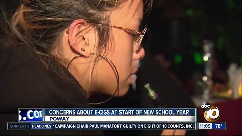 Concerns about e-cigs in Poway