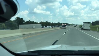 Trailer blocking westbound lanes of muskogee