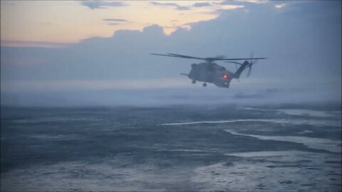 Recon Marines Conduct Helocast Insertion