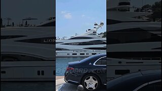 Mercedes Maybach S580 and megayachts in Monte Carlo, Monaco