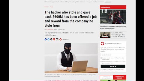 Hacker who stole and gave back $600M has been offered a job from the company he stole from