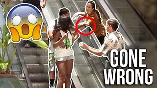 TOUCHING STRANGERS HANDS ON ESCALATOR PRANK!!