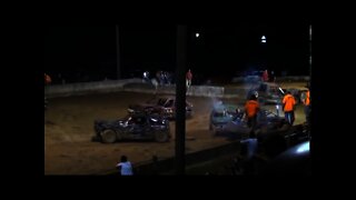 Relay For Life Boyle county Danville, KY Mini car demo derby 8-21-10 Feature pt 7