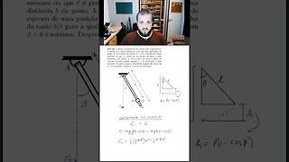 Outro pêndulo físico [Problema em 1 min ou menos]