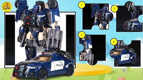 Wah keren ada mainan robot bernama Police Baricade, mainan anak