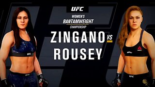 EA Sports UFC 3 Gameplay Ronda Rousey vs Cat Zingano