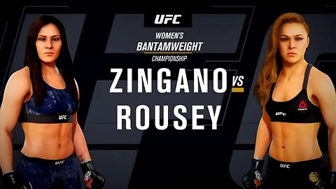 EA Sports UFC 3 Gameplay Ronda Rousey vs Cat Zingano