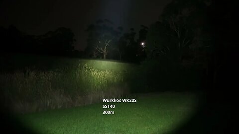 Wurkkos WK20S long range beamshot test