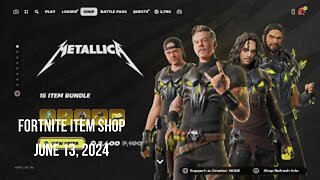 Fortnite Item Shop|June 13, 2024(*New* Metallica Bundle)