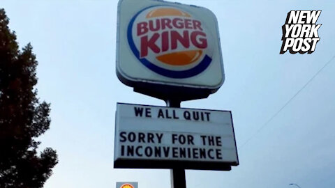 Public message from fed-up Burger King workers to bosses goes viral