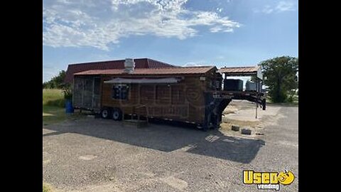 2006 - 8' x 29' Southern Yankee Trailer with Bathroom | BBQ Food Trailer w/ Screened Porch for Sale
