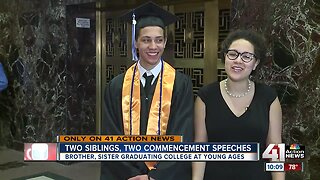 KC siblings give commencement speeches at two different schools