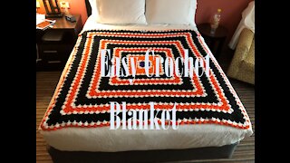 A Beautiful & Easy Crochet Blanket from Left Over Yarn