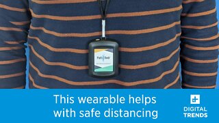 This wearable device reminds people to maintain a safe distance