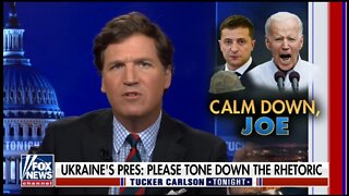 Tucker: The Media Thinks We, and The President of Ukraine, Are Agents of Russia