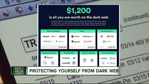 What your accounts are worth on the dark web