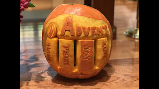 Squashcarver 'Christmas Advent Candles' pumpkin carving time-lapse