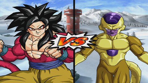 SSJ 4 Goku VS Golden Frieza - DBZ Budokai Tenkaichi 4