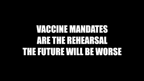 Prof. Haskell - Vaccine Mandates are the Rehearsal, the Future will be Worse