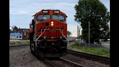 Fort Madison, Iowa (Virtual Railfan Cam) Railfanning Action 7-7-2023 (Part 2 of 2)