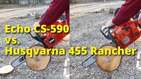 SURPRISING RESULT! Echo CS-590 vs Husqvarna 455 Rancher