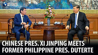 Chinese Pres. Xi Jinping meets with former Pres. Rodrigo Duterte on Monday, July 17th
