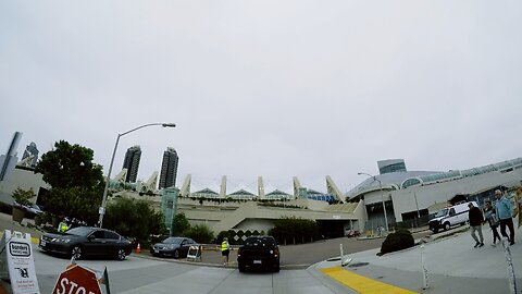 Fashion Valley, Mission Bay Park, Downtown San Diego (2.7K, Time Lapse, Up Angle, Cloudy Filter)