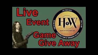 Home of Wargamers Live 2022 Event - Game Giveaway Live