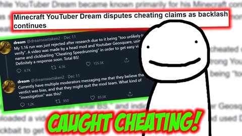 Dream's Career Is Coming To an END...(caught cheating)