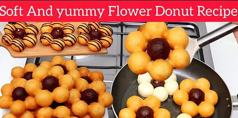 Soft and Yummy Flower Donut recipe || At Home