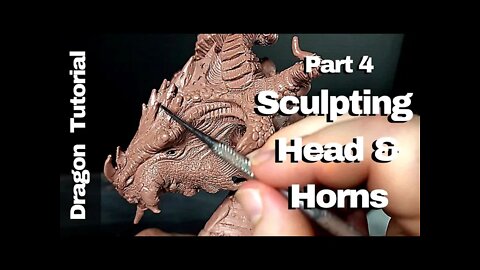 Dragon Sculpting Tutorial | Sculpting the Head and Horns