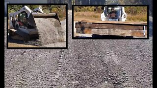 DIY gravel pad w/Bobcat T650 CTL skid steer