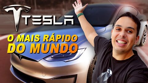 Chegou meu Tesla Model S Plaid, o carro mais rápido do mundo.