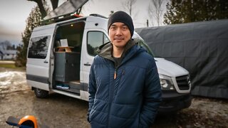 Solo Van Tour | Perfect Sprinter Van camper Conversion for Northern Canadian Winter Vanlife.