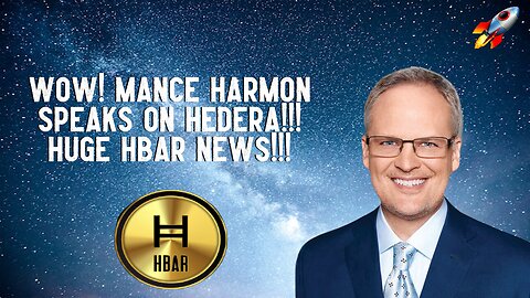 WOW! Mance Harmon Speaks On Hedera!!! HUGE HBAR NEWS!!!