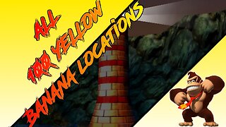 Donkey Kong 64 - Gloomy Galleon - Donkey Kong - All 100 Yellow Banana Locations