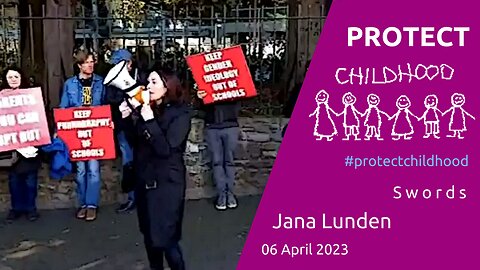 Jana Lunden - Hold The Line to #ProtectChildHood - Swords, 06 April 2023