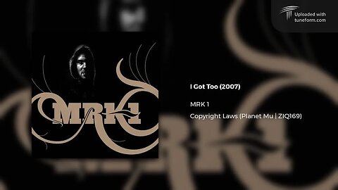 MRK 1 - I Got Too (Planet Mu | ZIQ169) [Deep Dubstep]