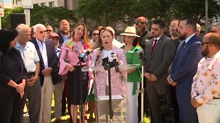Palm Beach County Hispanic leaders hold news conference about SB 1718