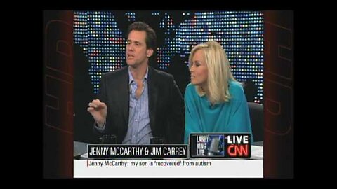 Jenny McCarthy and Jim Carrey on "Larry King Live" discussing vaccines & autism