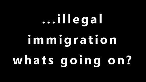 ...illegal immigration whats going on?