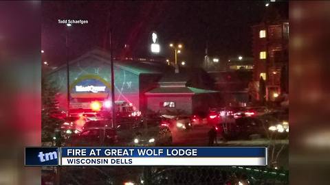 Guests evacuate after fire in room at Great Wolf Lodge in Wisconsin Dells